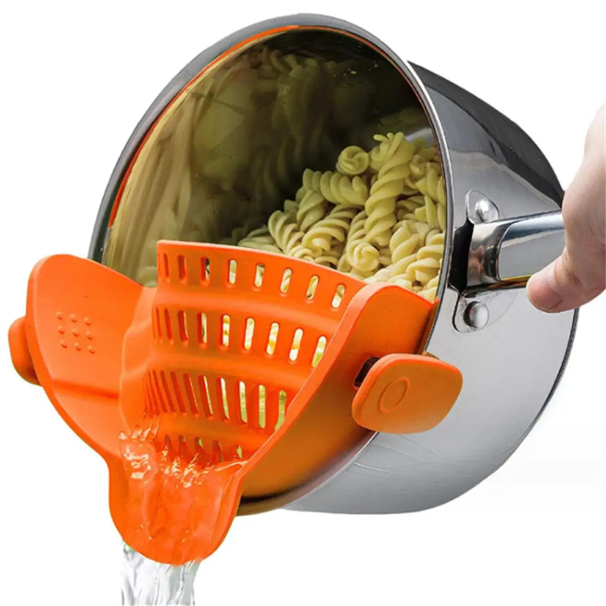 Adjustable Clip On Strainer For Pots Pans And Bowls