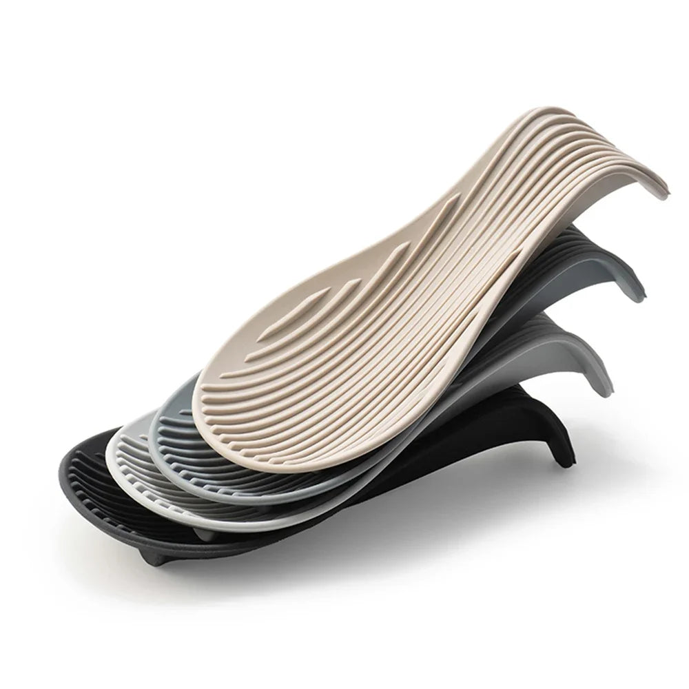 1/4Pcs Silicone Insulated Spoon Holder